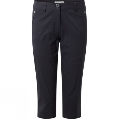 Craghoppers Kiwi Pro II Crops - Női Nadrág - Sötét Szürke (Magyarország FCM586491)